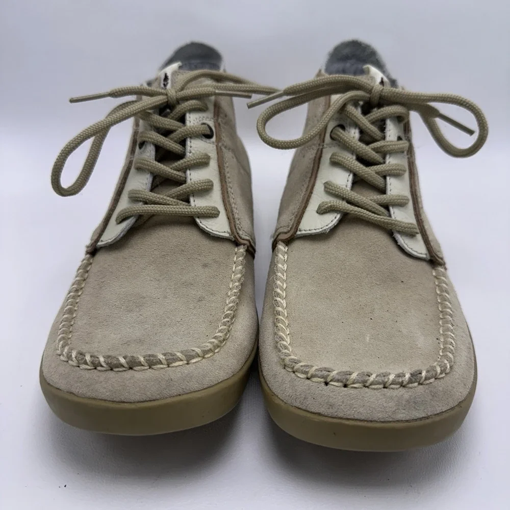 Levi's Men's Suede Chukka Boots Tan/Beige Moc Toe Lace Up Size 8 US / 41 EU‎